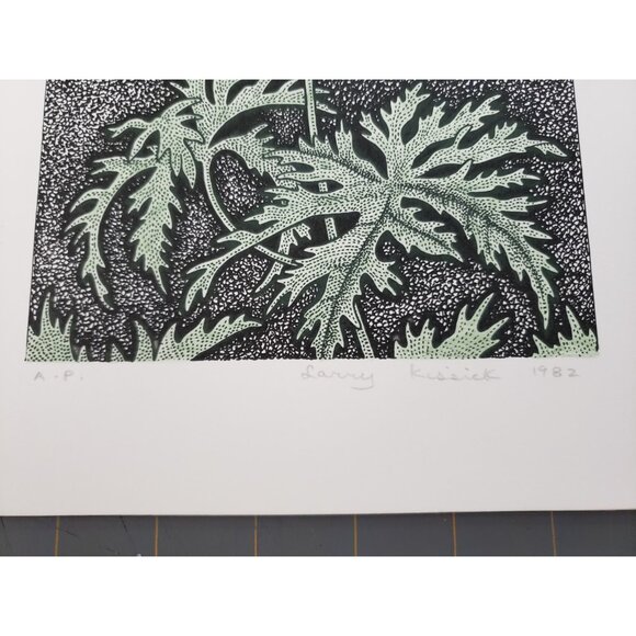 Larry Kissick Artist Proofs Pair of Flowers Numbered Prints Canadian Signed 1982 - Picture 8 of 8